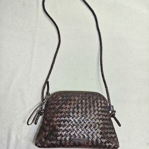 Loeffler Randall Mallory  Shoulder Bag  Woven Leather Braided  Crossbody